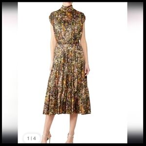 CO COLLECTION Silk Floral Sleeveless Dress